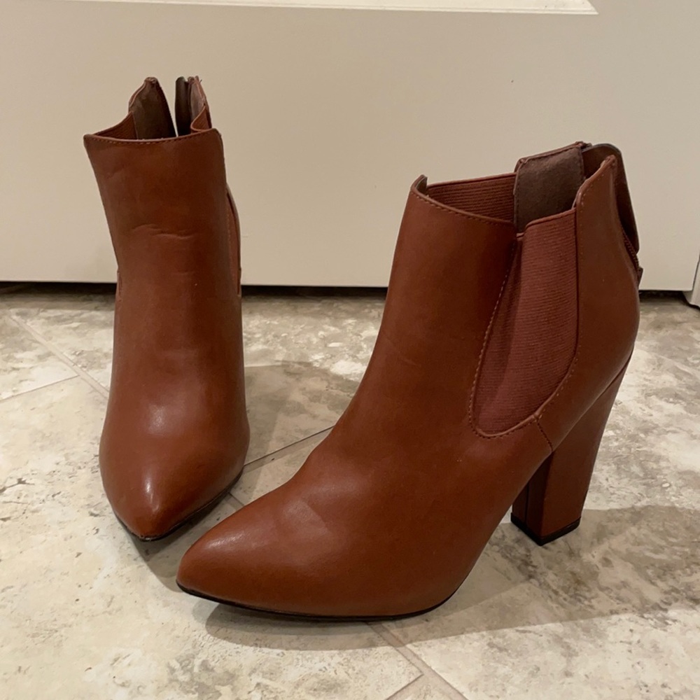 Pointed toe booties